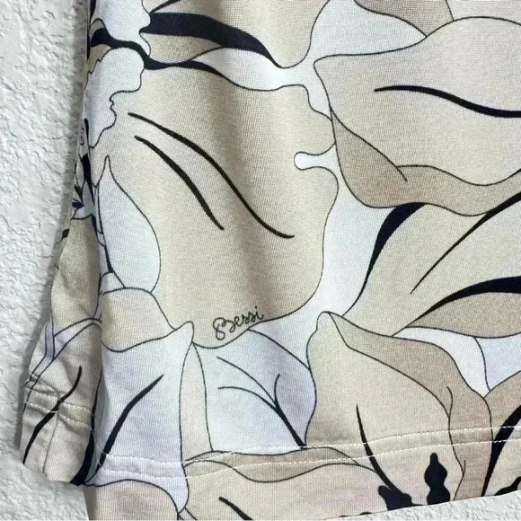 Averardo Bessi Beige/Cream Floral Blouse - Size 8 - Picture 6 of 7